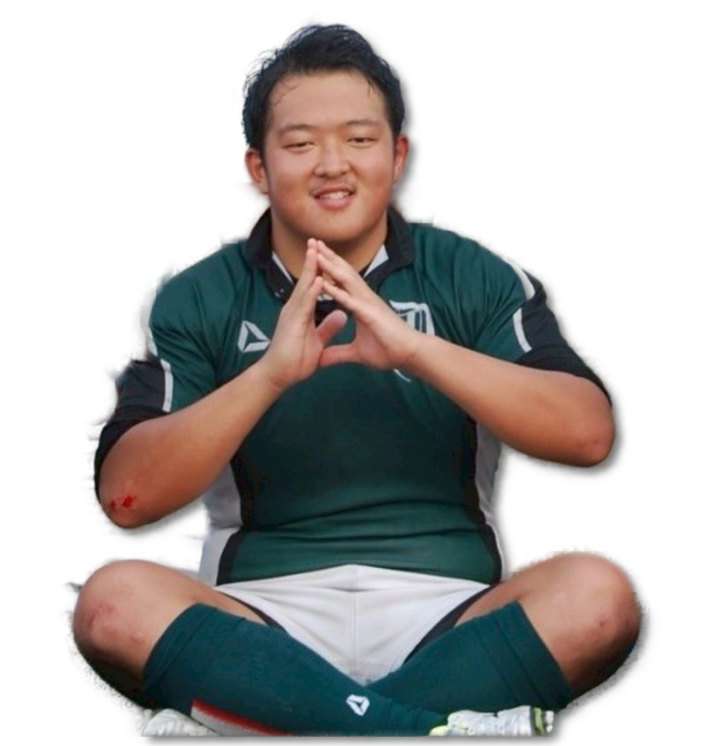 ラグビーをしている大熊さん